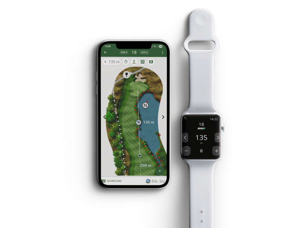 GLFR Golf GPS on Phone and Apple Watch